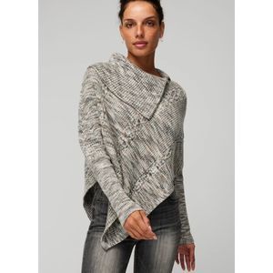 BNWT Zip Neck Marled Poncho